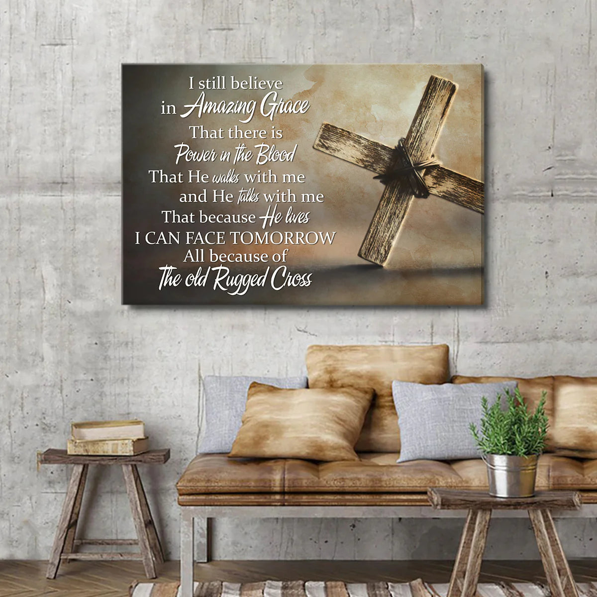 I Still Believe In Amazing Grace - Personalized Canvas