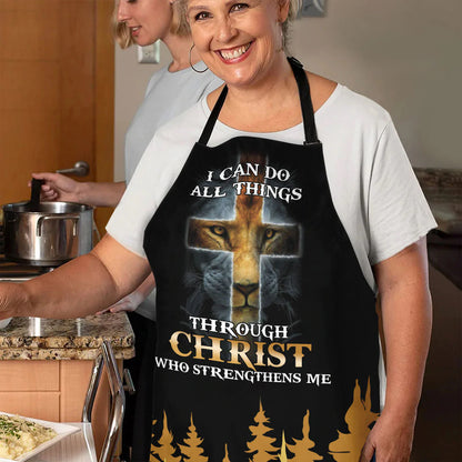 I Can Do All Things Through Christ - Apron With Neck Strap