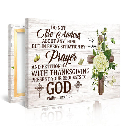 Do Not Be Anxious - Personalized Canvas
