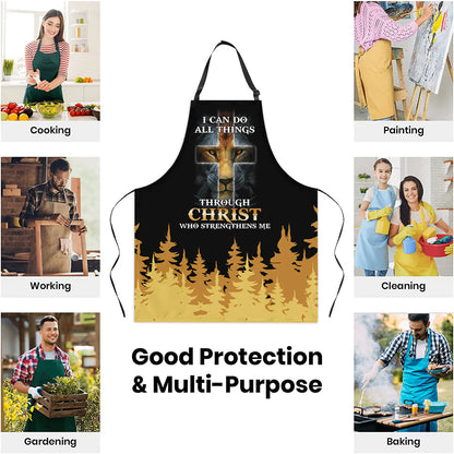 I Can Do All Things Through Christ - Apron With Neck Strap
