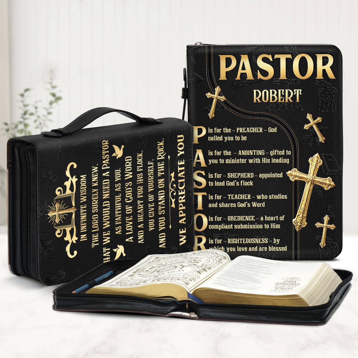 A Gift For Our Pastor | Personalized Bible Cover