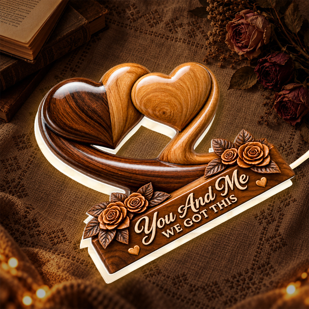 You And Me We Got This, Gift For Loved One - Personalized Light Box