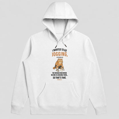 I Wanted To Go Jogging Proverbs 28:1, Funny Christian Gift - 2D Unisex Hoodie