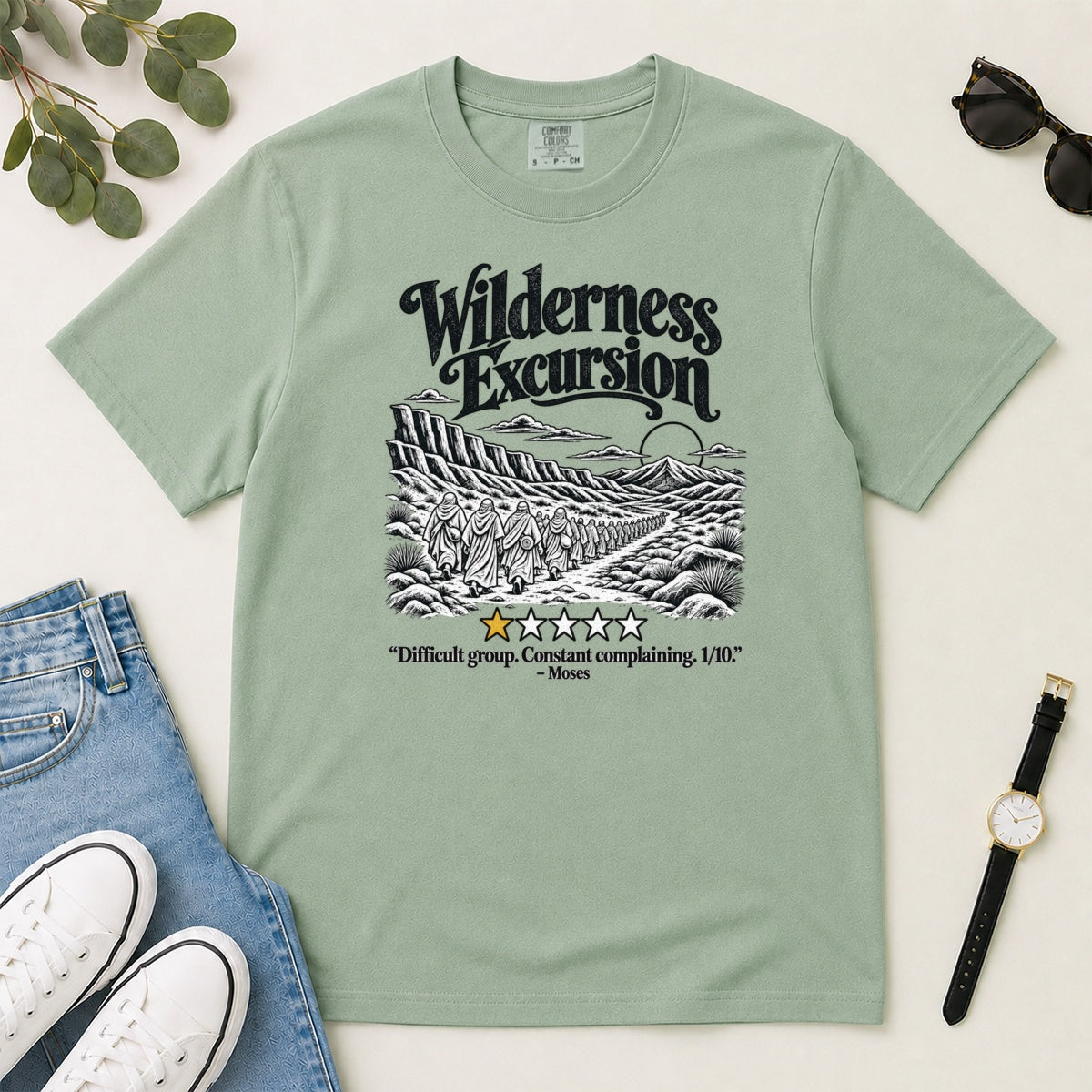 Wilderness Excursion Difficult Group Constant Complaining, Gift For Christian Pastor - 2D Unisex Garment-dyed T-shirt