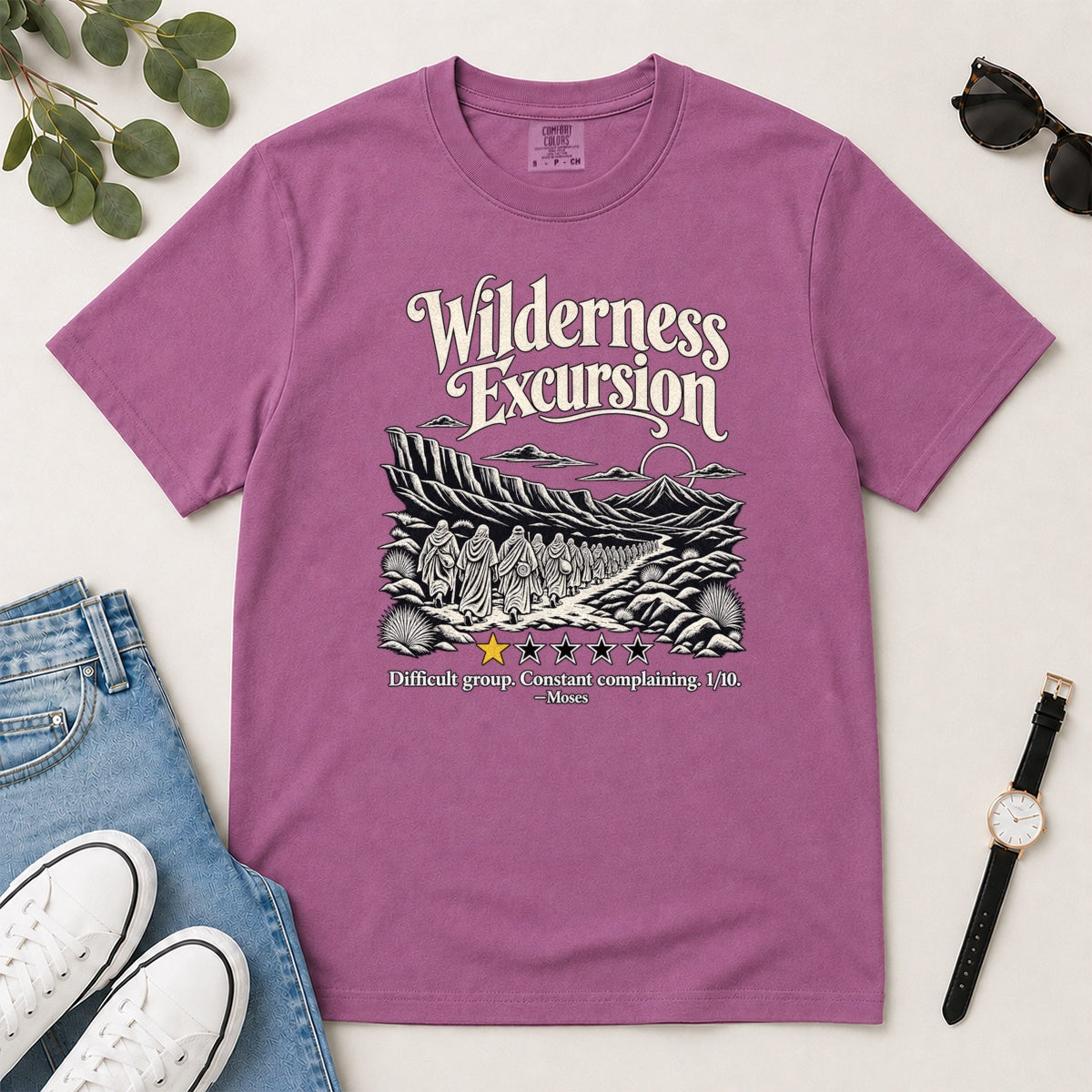 Wilderness Excursion Difficult Group Constant Complaining, Gift For Christian Pastor - 2D Unisex Garment-dyed T-shirt