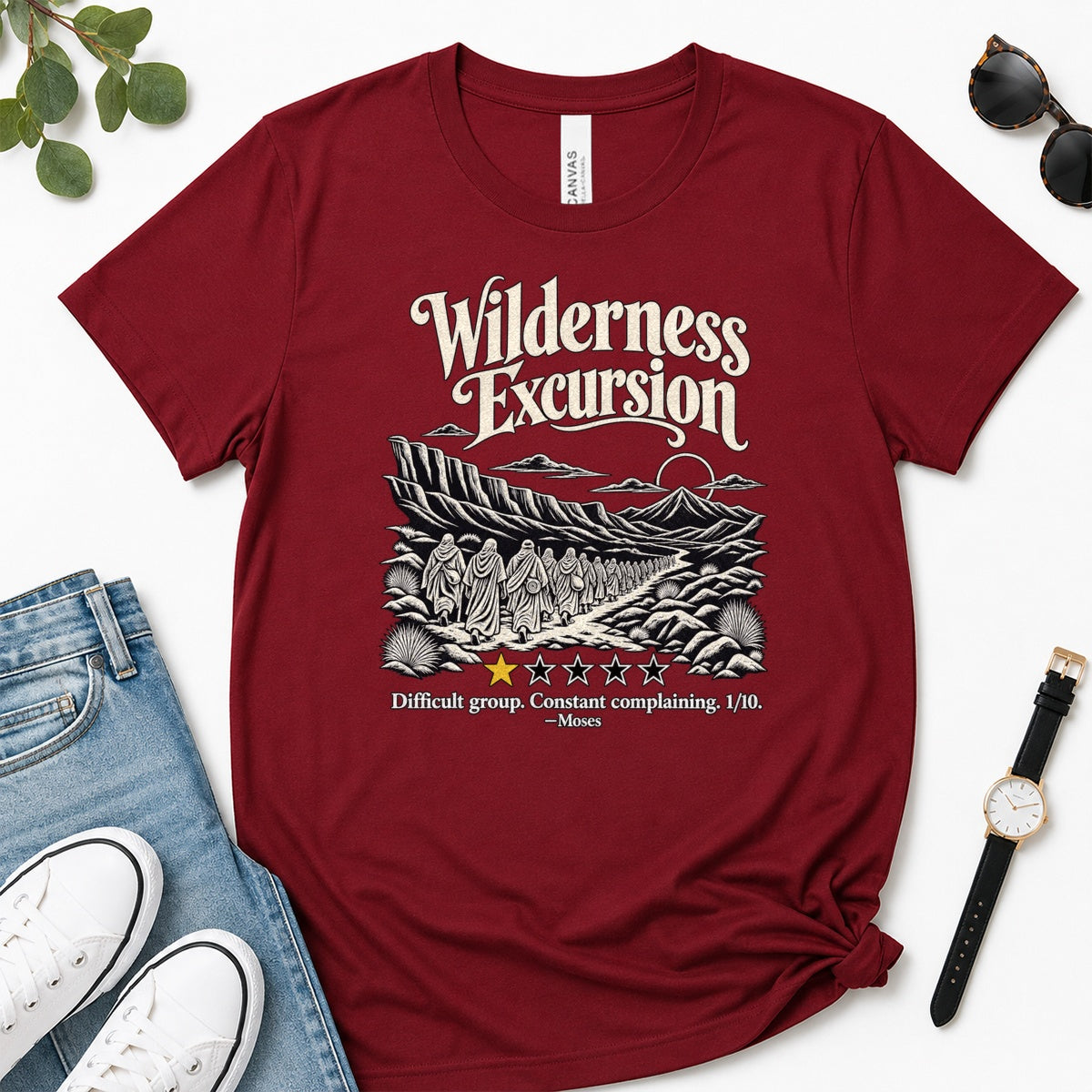 Wilderness Excursion Difficult Group Constant Complaining, Gift For Christian Pastor - 2D Unisex Premium T-shirt