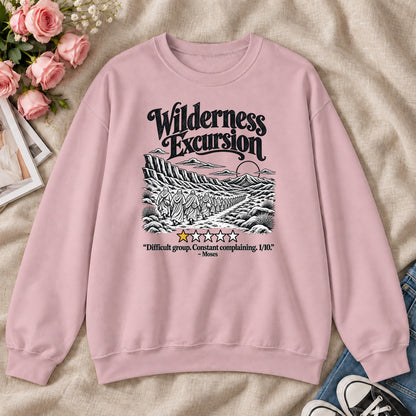 Wilderness Excursion Difficult Group Constant Complaining Moses, Gift For Christian Pastors - 2D Unisex Sweatshirt