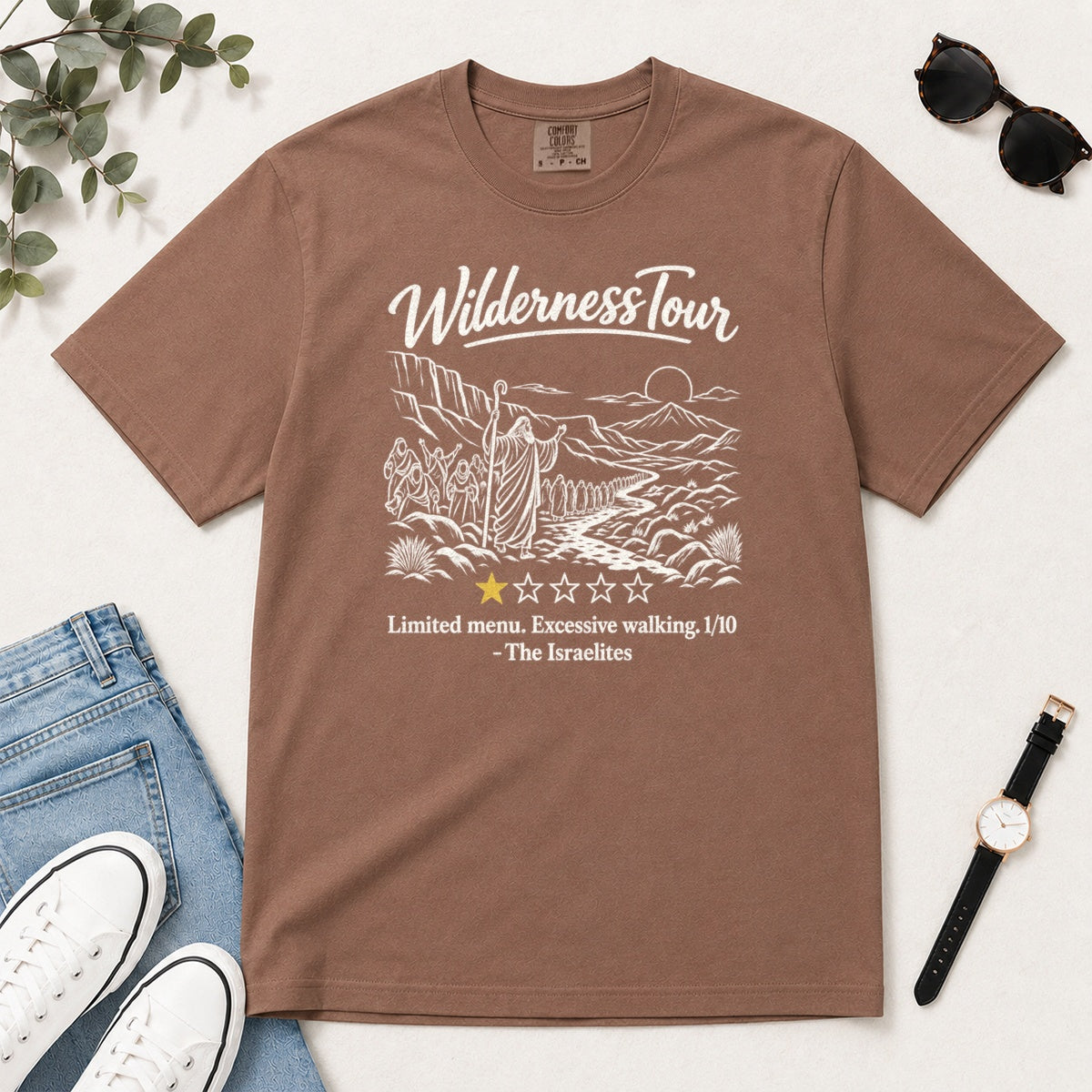 Wilderness Tour Limited Menu Excessive Walking, Gift For Funny Christians - 2D Unisex Garment-dyed T-shirt