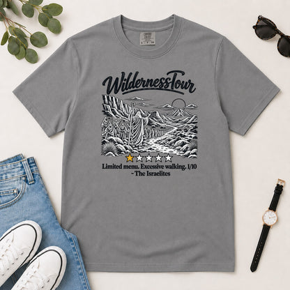 Wilderness Tour Limited Menu Excessive Walking, Gift For Funny Christians - 2D Unisex Garment-dyed T-shirt