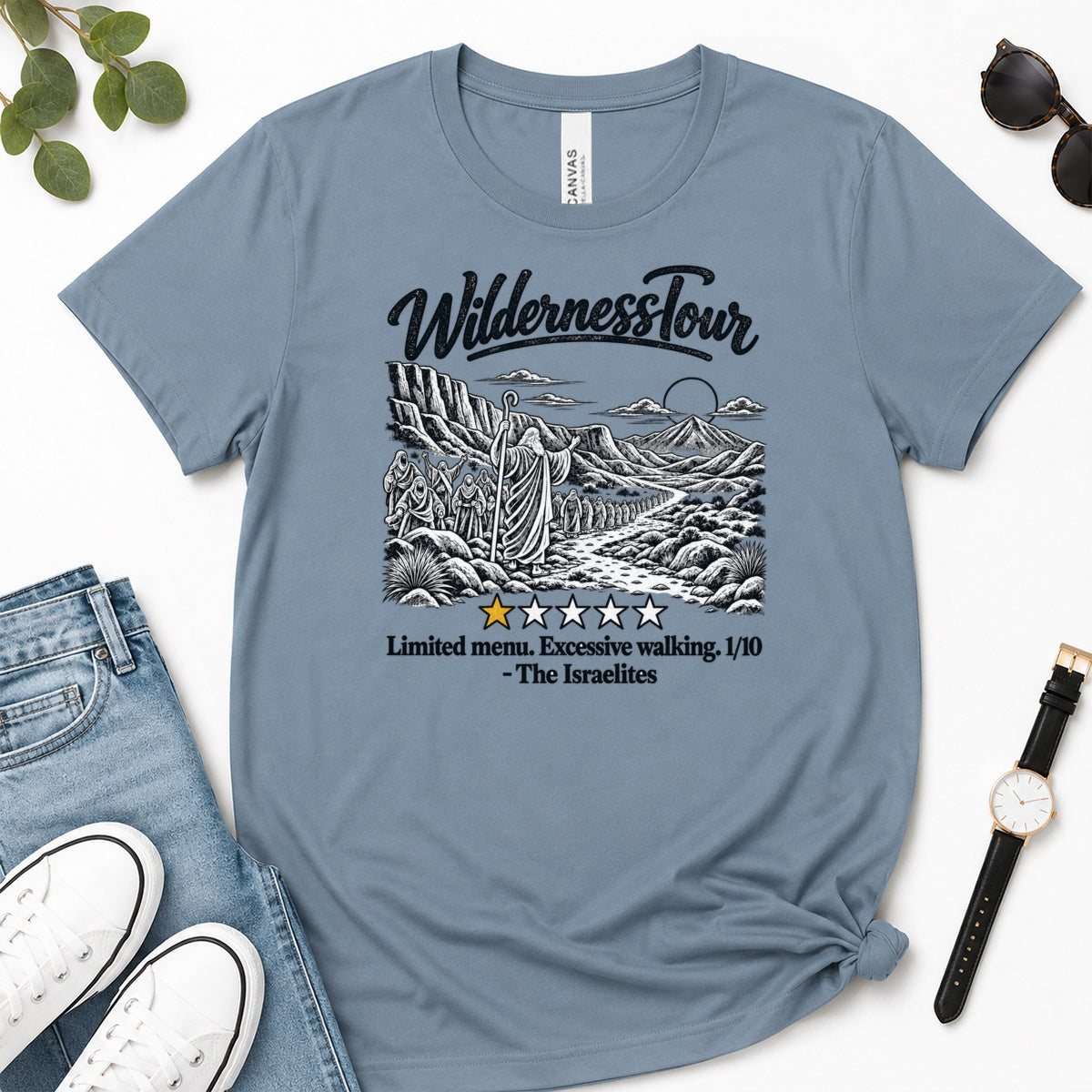 Wilderness Tour Limited Menu Excessive Walking, Gift For Funny Christians - 2D Unisex Premium T-shirt