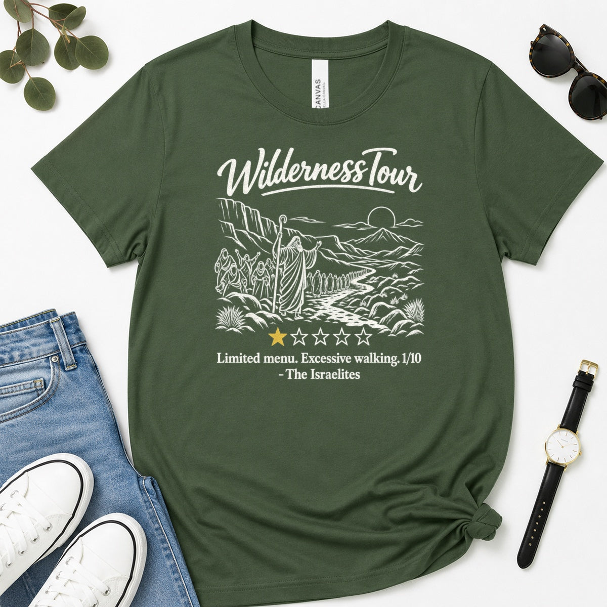 Wilderness Tour Limited Menu Excessive Walking, Gift For Funny Christians - 2D Unisex Premium T-shirt