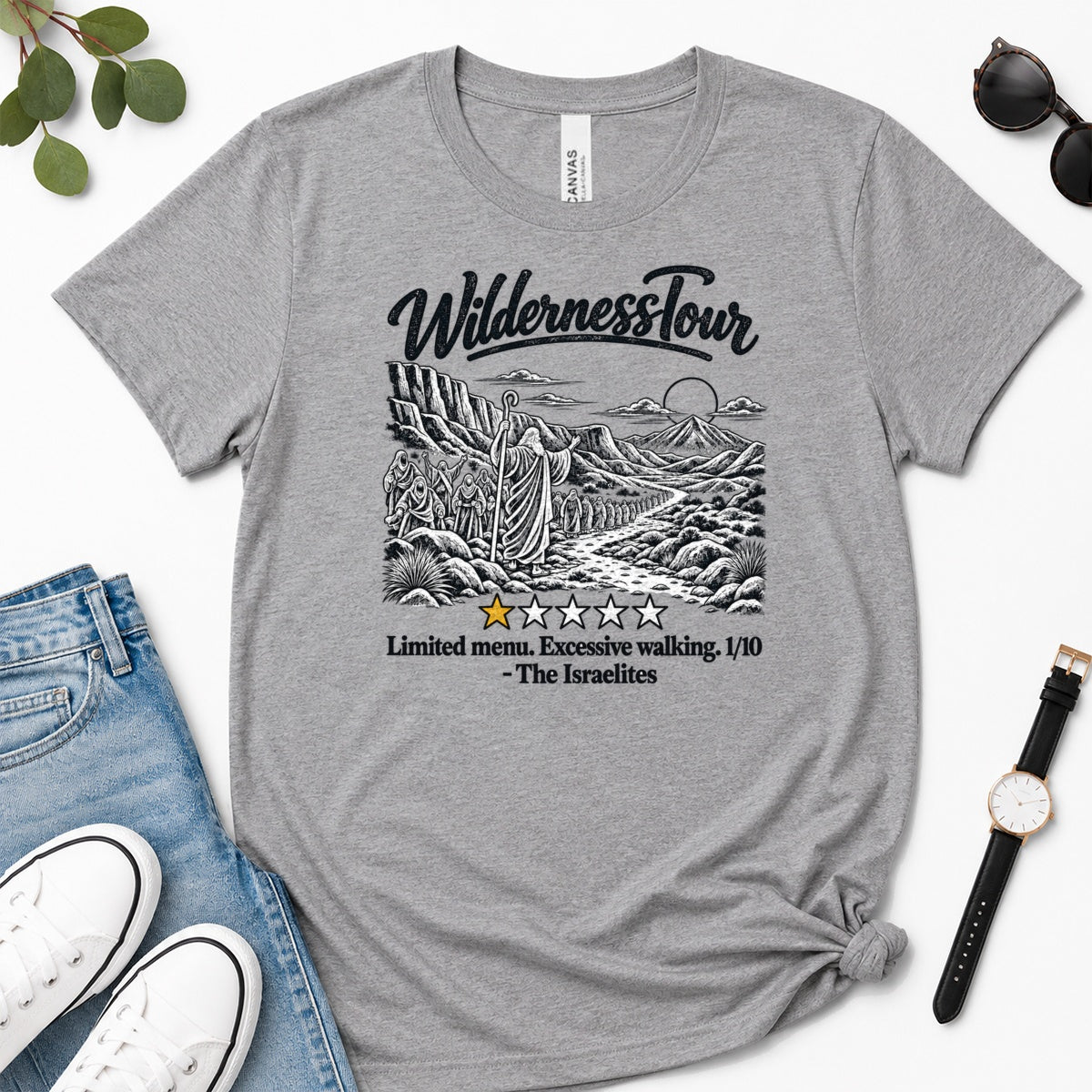 Wilderness Tour Limited Menu Excessive Walking, Gift For Funny Christians - 2D Unisex Premium T-shirt