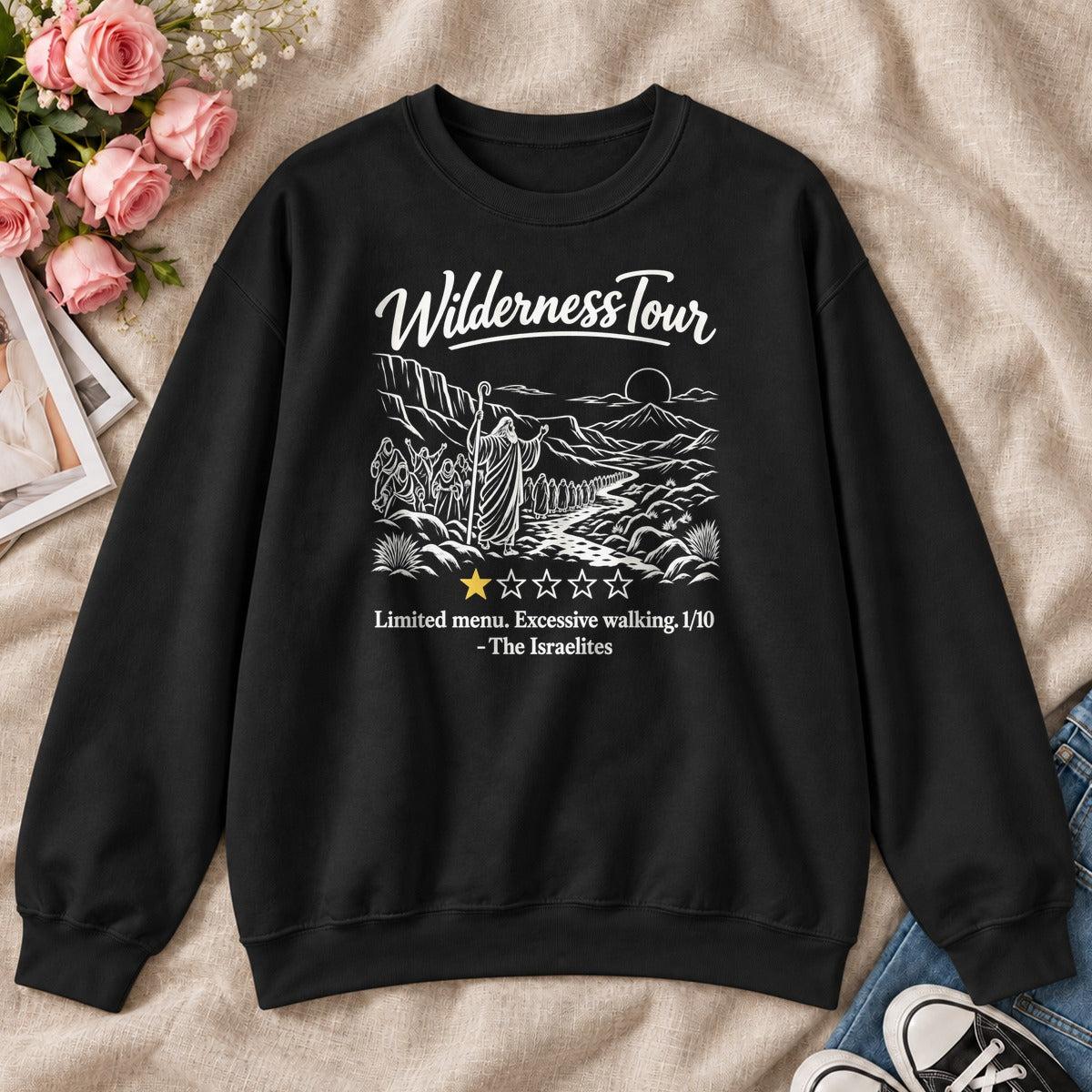 Wilderness Tour Limited Menu Excessive Walking The Israelites, Gift For Bible Study Lovers - 2D Unisex Sweatshirt