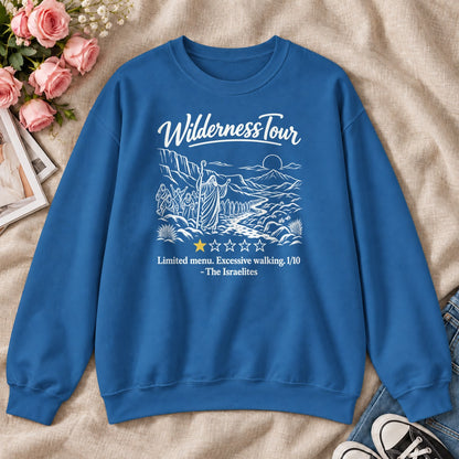 Wilderness Tour Limited Menu Excessive Walking The Israelites, Gift For Bible Study Lovers - 2D Unisex Sweatshirt
