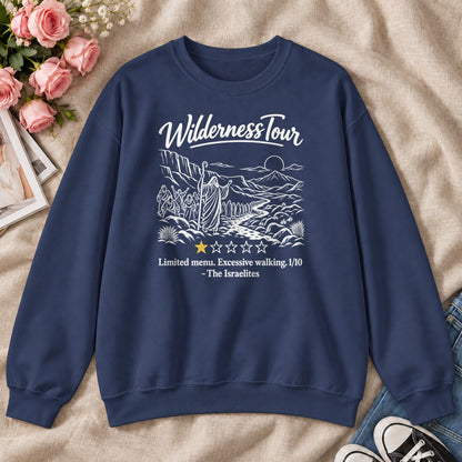 Wilderness Tour Limited Menu Excessive Walking The Israelites, Gift For Bible Study Lovers - 2D Unisex Sweatshirt