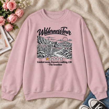 Wilderness Tour Limited Menu Excessive Walking The Israelites, Gift For Bible Study Lovers - 2D Unisex Sweatshirt
