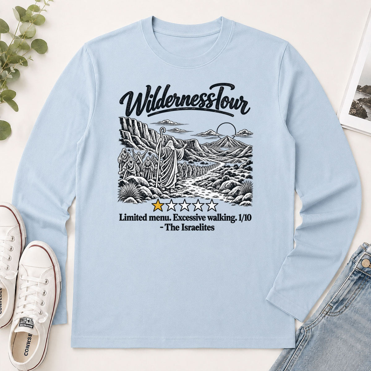 Wilderness Tour Limited Menu Excessive Walking The Israelites, Gift For Bible Lovers - 2D Unisex Long Sleeve