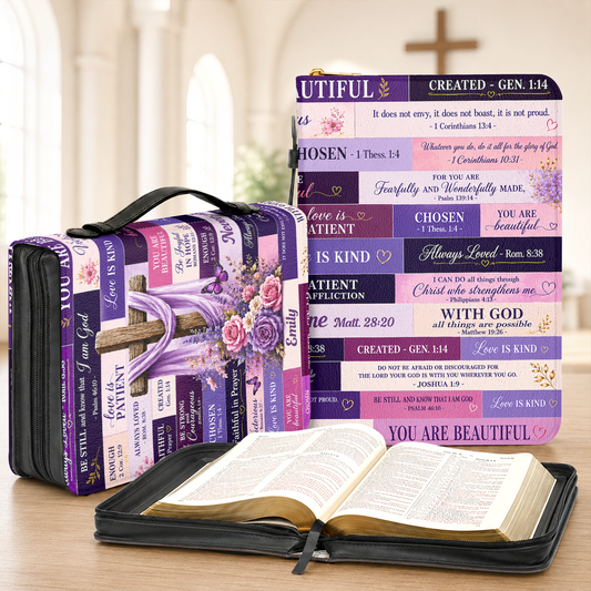 Be Still And Know That I Am God, Gift For Women | Personalized Bible Cover