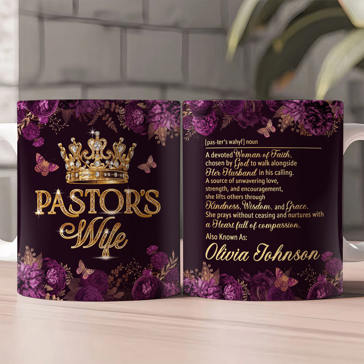 For Pastor’s Wife, Gift For Pastor's Wife | Personalized Ceramic Coffee Mug