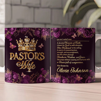 For Pastor’s Wife, Gift For Pastor's Wife | Personalized Ceramic Coffee Mug