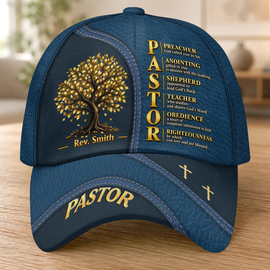 God Says I Am, Gift For Pastor | Personalized Classic Cap