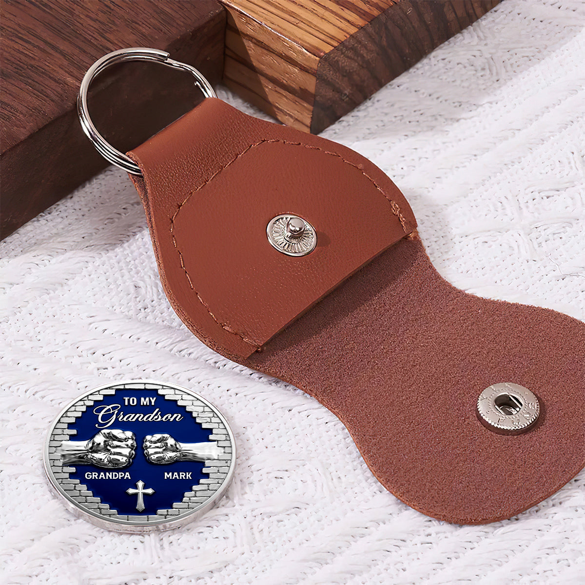 Be The Man I Know You Can Be, Gift For Grandson | Personalized Pocket Hug