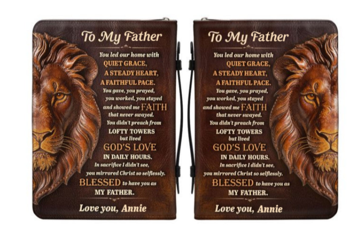 To My Father | Personalized Bible Cover