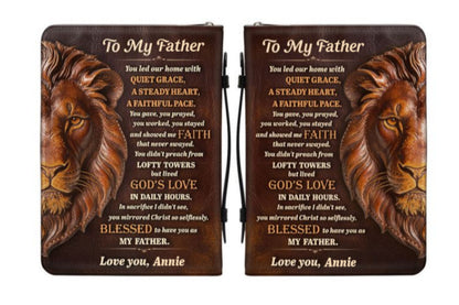 To My Father | Personalized Bible Cover