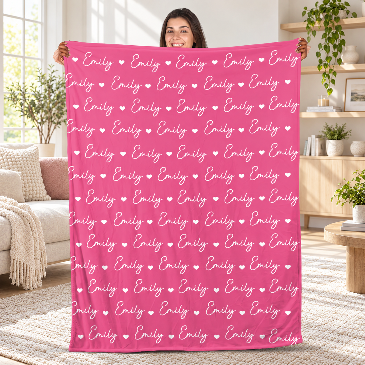 Custom Names Gifts For Kids Family - Personalized Fleece Blanket