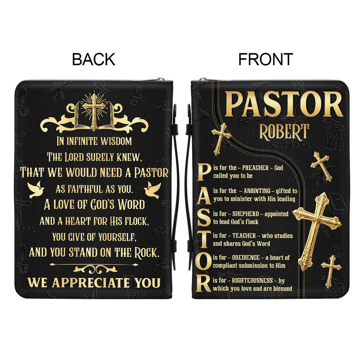 A Gift For Our Pastor | Personalized Bible Cover