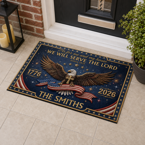 Chosen To Serve Him, Gift of Purpose | Personalized Doormat