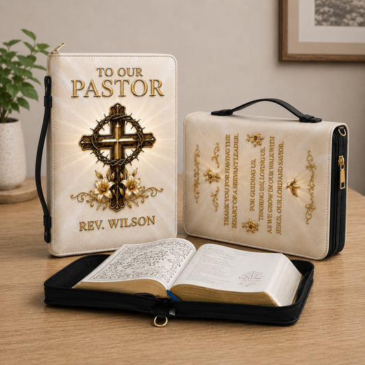 To Our Pastor For Having The Heart Of A Servant Leader, Gift of Appreciation | Bible Cover