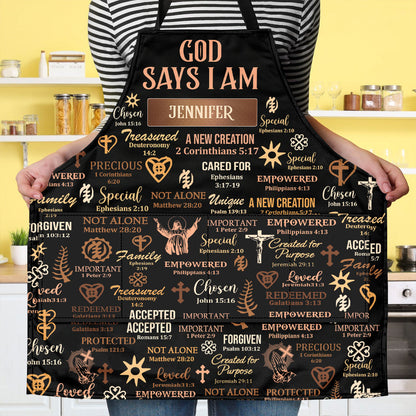 What God Says About You, Gift of Truth | Personalized Apron With Pocket