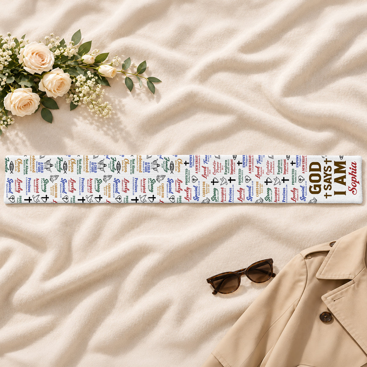 God Says I Am, Gift For Women | Personalized Scarf