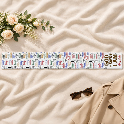 God Says I Am, Gift For Women | Personalized Scarf