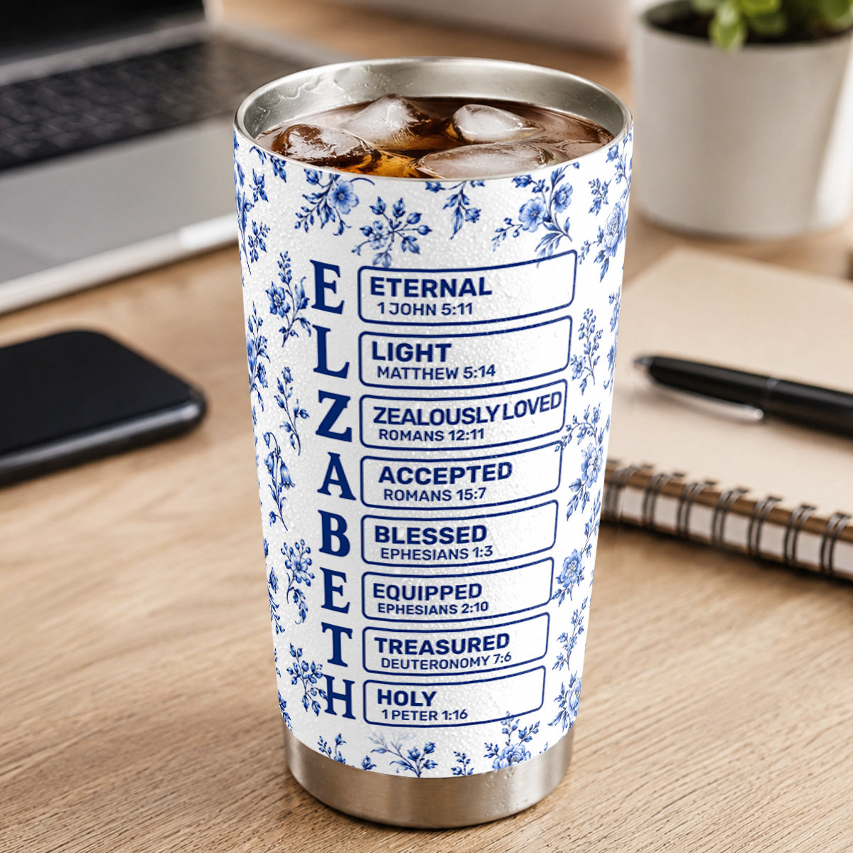 God Says I Am, Gift For Mom | Personalized Stainless Steel Tumbler