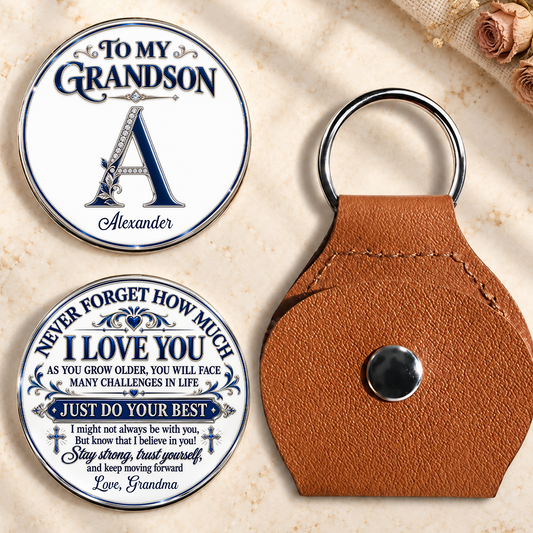 To My Grandson And Son, Christian Gifts For Grandson, Son | Personalized Pocket Hug