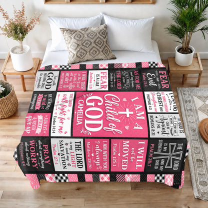 Child Of God, Gift For Daughter | Personalized Fleece Blanket