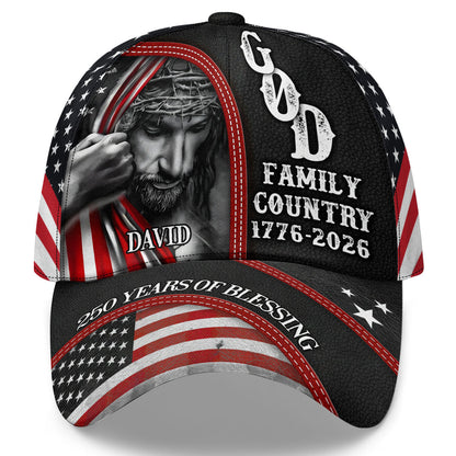 American Patriotic 250 Years Of Blessing God | Personalized Classic Cap