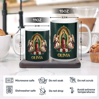 Our Lady Of Guadalupe, Catholic Gift For Her | Personalized Ceramic Coffee Mug