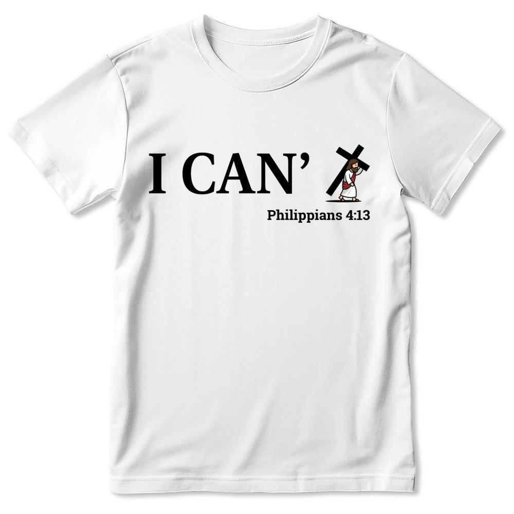 Through Christ I Can, Gift For Family | 2D Unisex T-shirt
