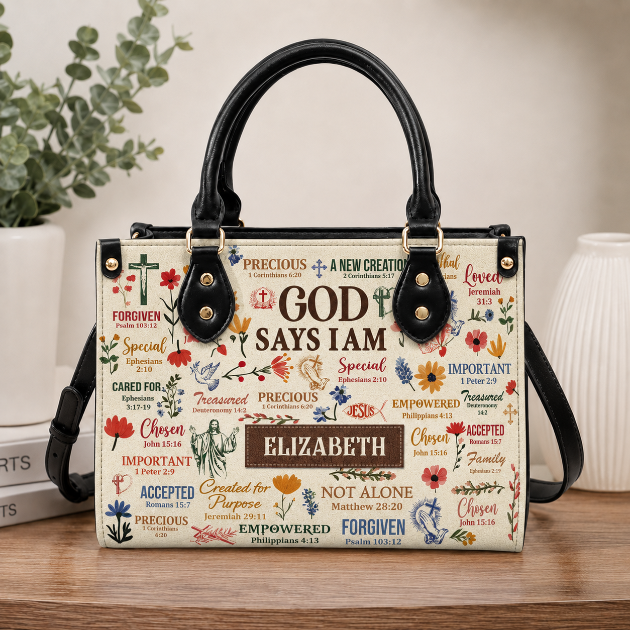 What God Says About You, Gift of Truth | Personalized Leather Handbag