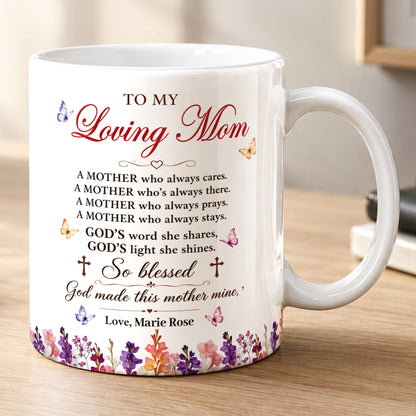 My Loving Mom, Gift For Mom | Personalized Ceramic Coffee Mug