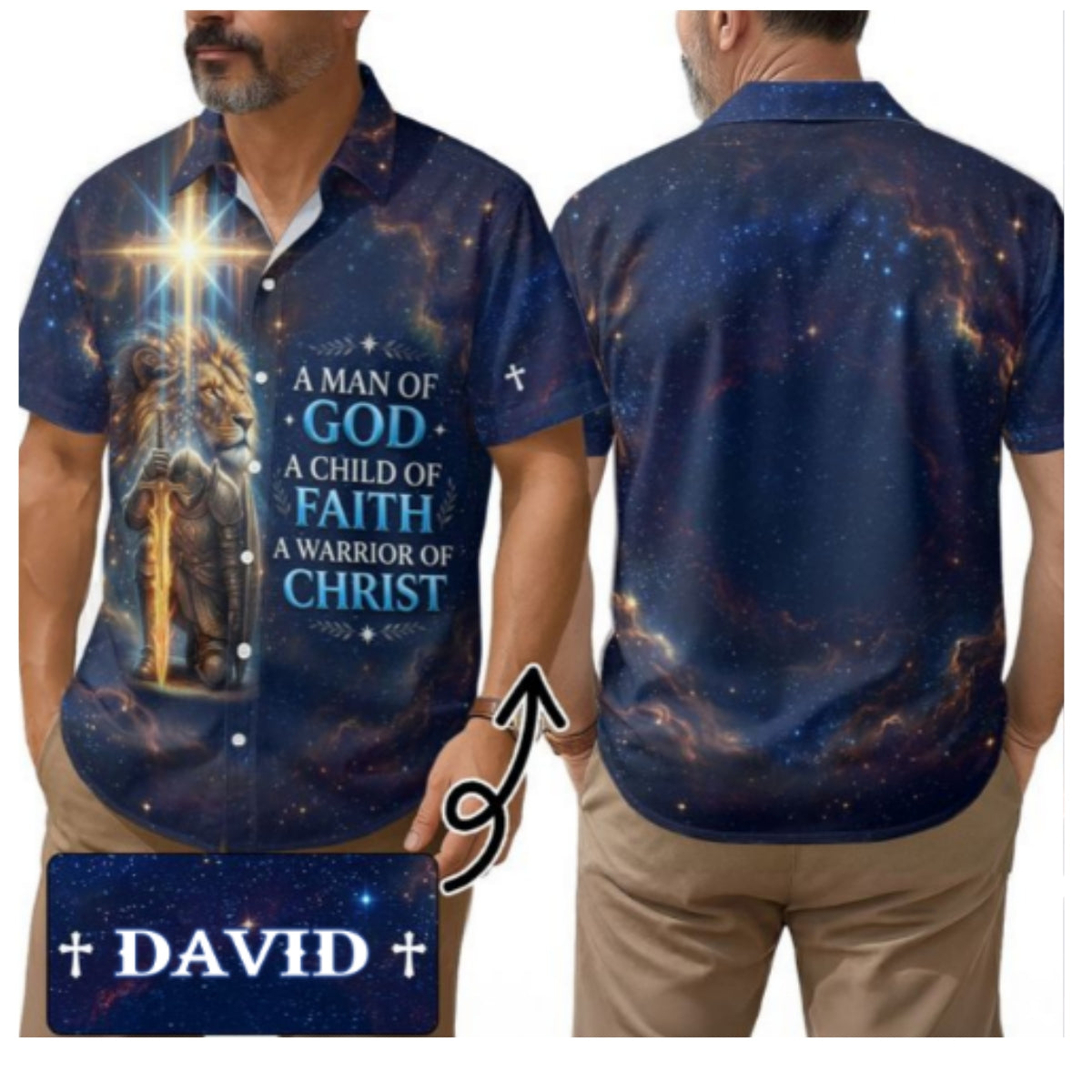 A Man Of God, Gift of Faith | Personalized Hawaiian Shirt
