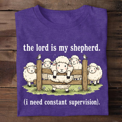 The Lord Is My Shepherd, Gift For Loved One | Personalized 2D Unisex T-shirt