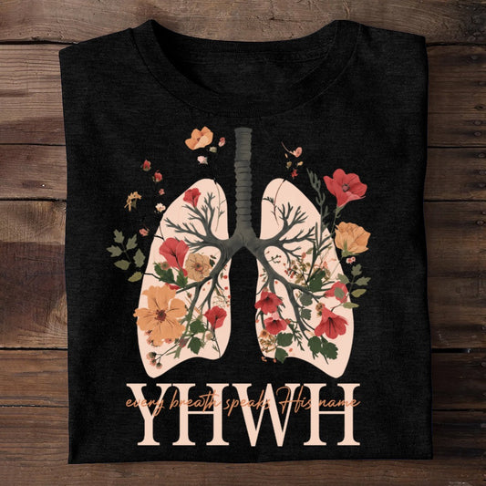 Every Breath Speaks His Name, Gift For Loved One | 2D Unisex T-shirt