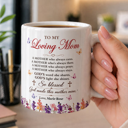 My Loving Mom, Gift For Mom | Personalized Ceramic Coffee Mug