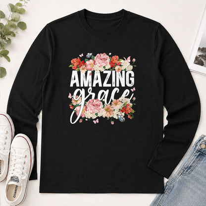 Amazing Grace - Gift For Women - 2D Unisex Long Sleeve