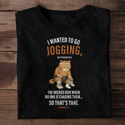 The Wicked Run When No One Is Chasing Them — Proverbs 28:1, Christian Gift | 2D Unisex T-shirt