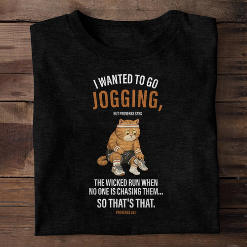 The Wicked Run When No One Is Chasing Them — Proverbs 28:1, Christian Gift | 2D Unisex T-shirt